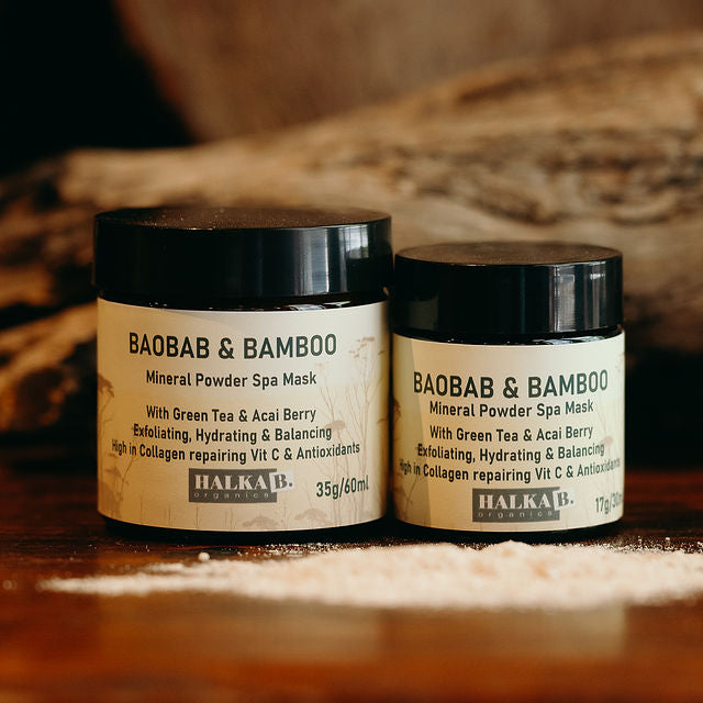 Baobab & Bamboo Mineral Powder Mask Our amazing quick revival for all skin types