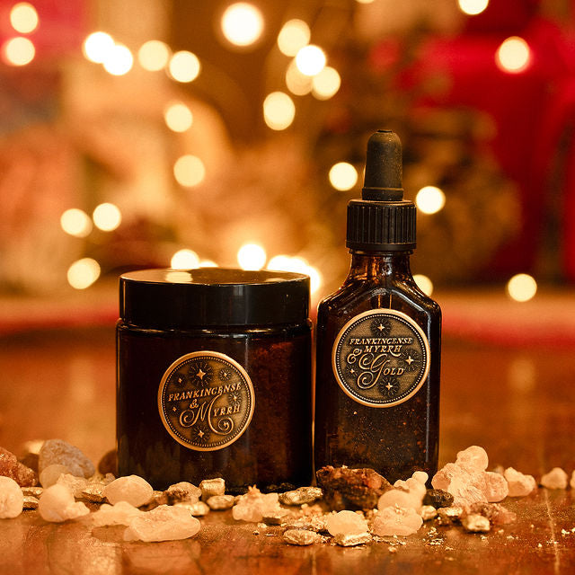 Frankincense, Myrrh & 24K GOLD Warm Sensual THANK YOU BODY Combo A gift in the true spirit of Christmas