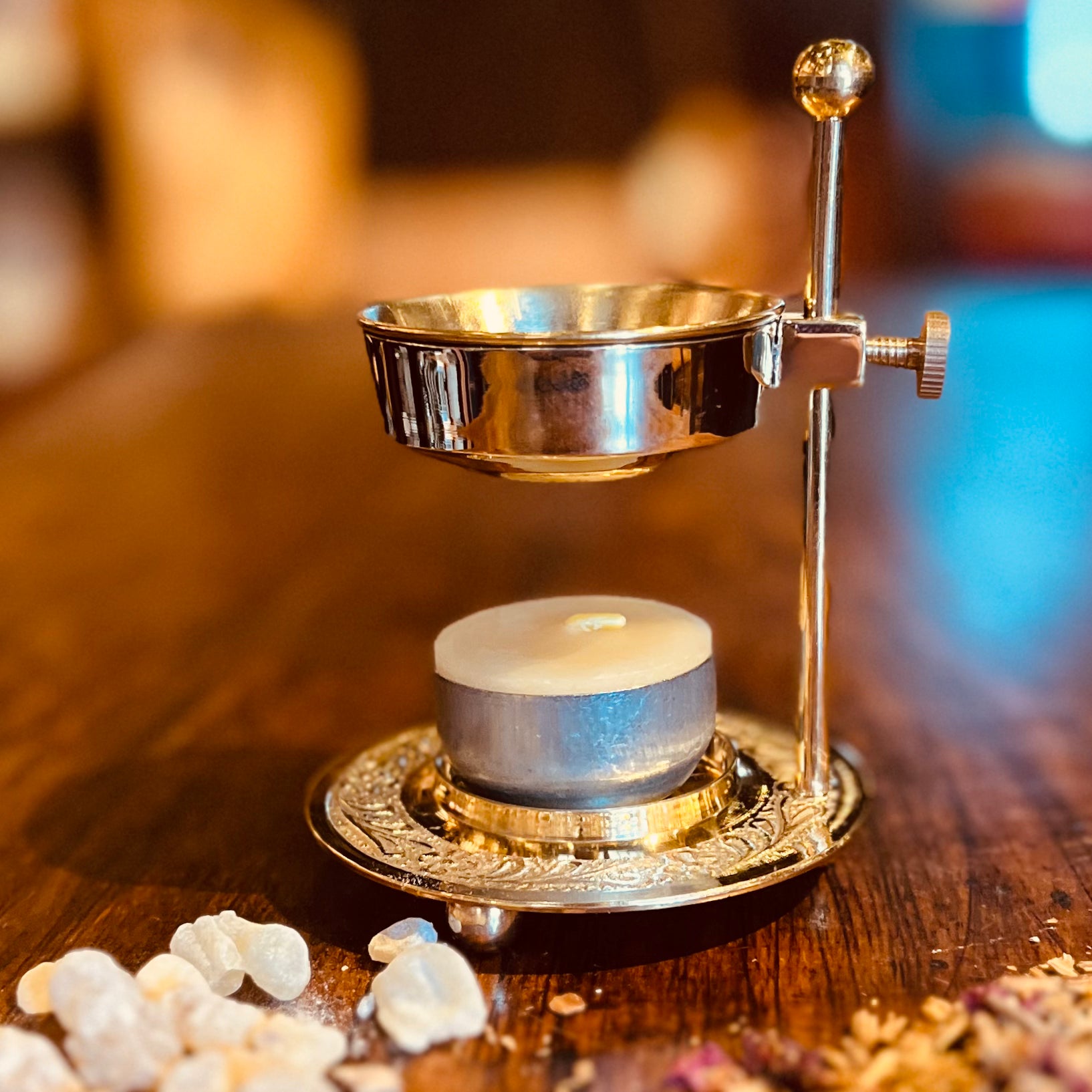 Frankincense Myrrh Resin & Bakhoor Candle Burner