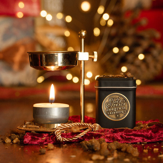 JOY & PEACE Christmas Bakhoor CANDLE Burning Delight