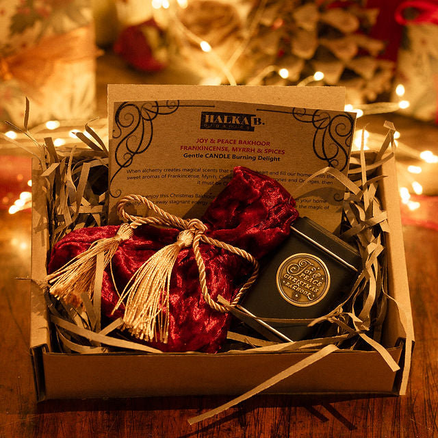JOY & PEACE Christmas Bakhoor CHARCOAL Burning Delight