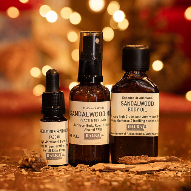 Australian SANDALWOOD DELIGHT BODY SELF CARE TRIO