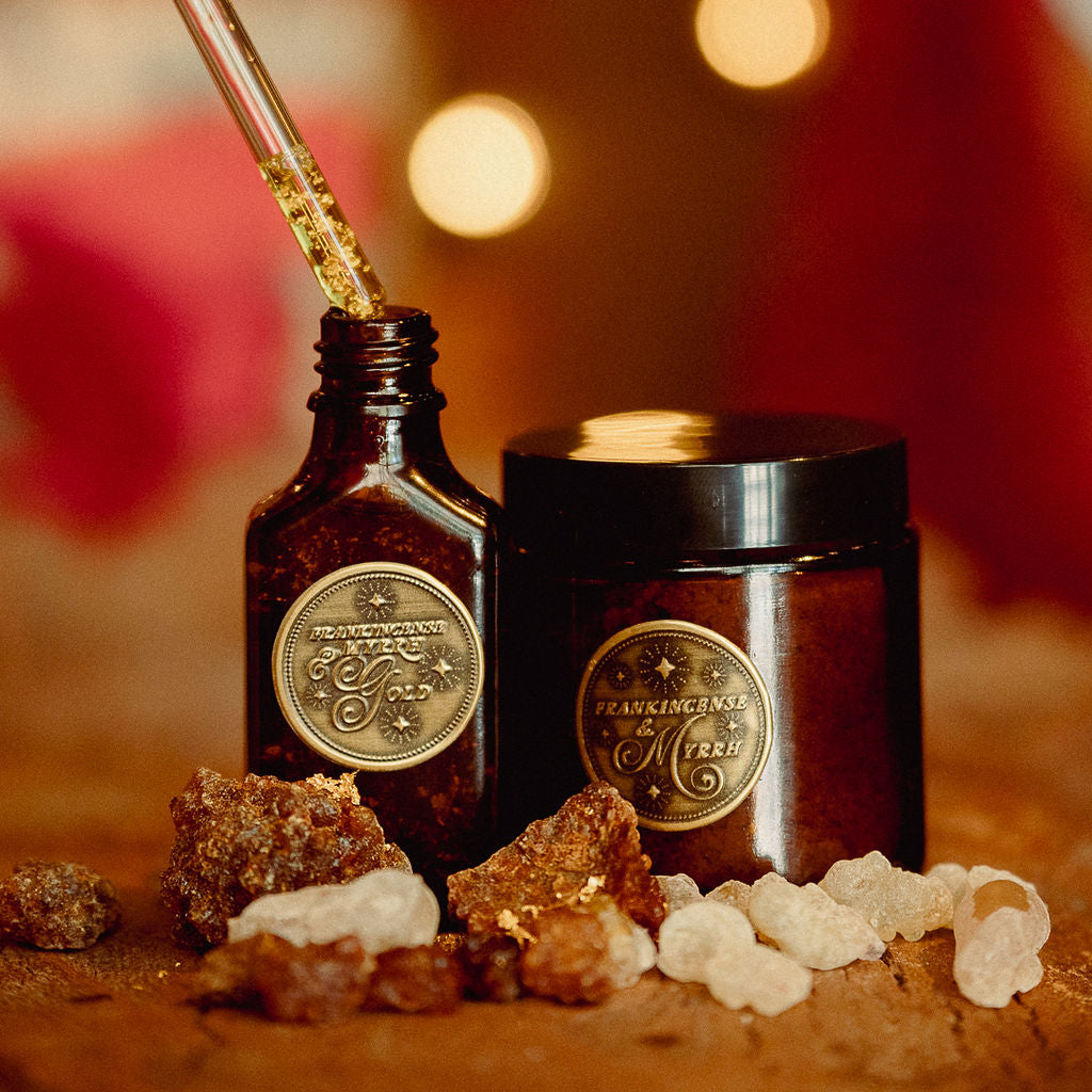 Frankincense, Myrrh & 24K GOLD Warm Sensual THANK YOU BODY Combo A gift in the true spirit of Christmas