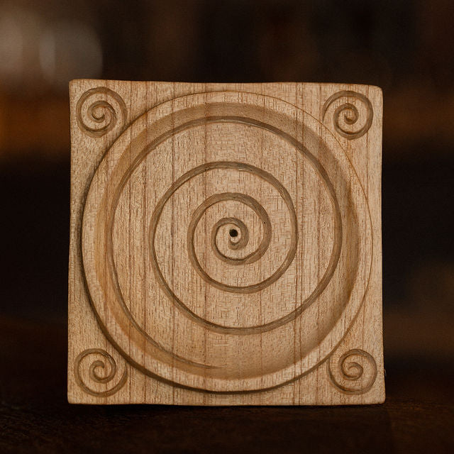 Lovingly hand carved wooden Incense Stick Holder
