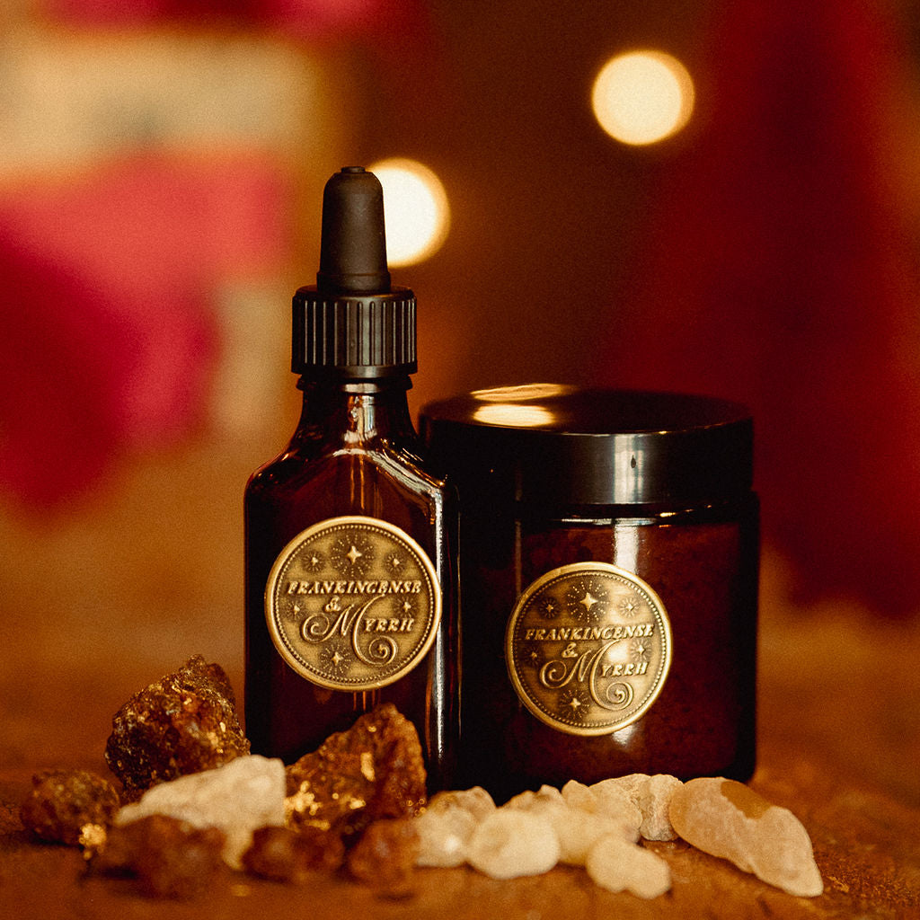 Frankincense & Myrrh Warm Sensual THANK YOU BODY Combo A gift in the true spirit of Christmas (NO GOLD)