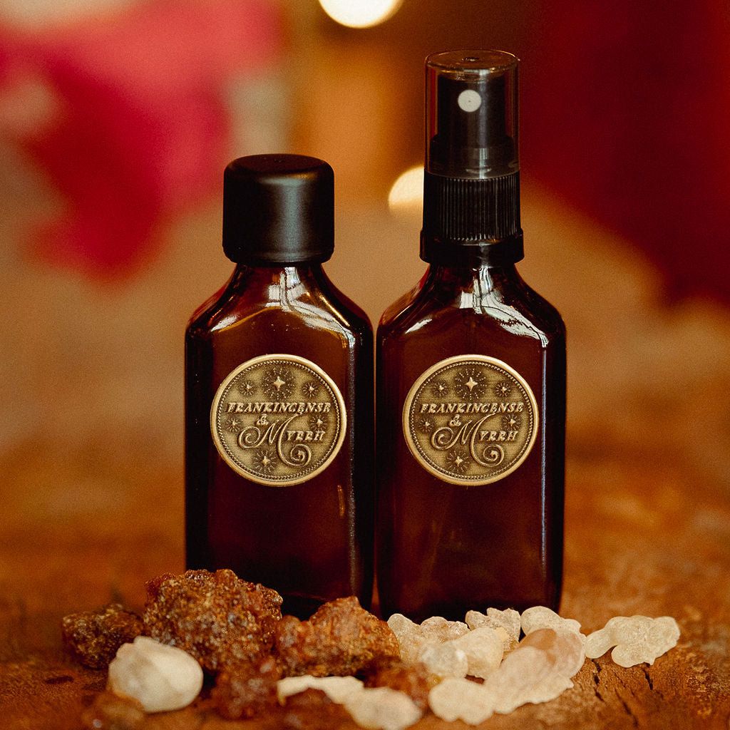 Frankincense & Myrrh Sacred Body/Massage Oil & Mist Christmas Combo 50mls