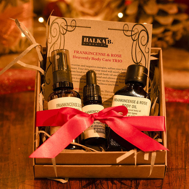 Frankincense & Rose Heavenly Body Self Care Trio
