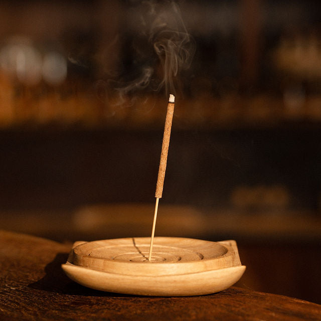 Lovingly hand carved wooden Incense Stick Holder