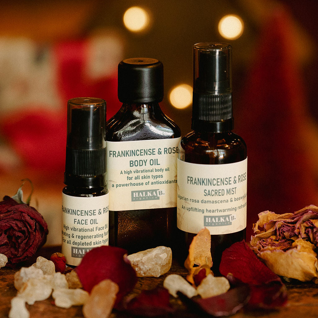 Frankincense & Rose Heavenly Body Care Trio