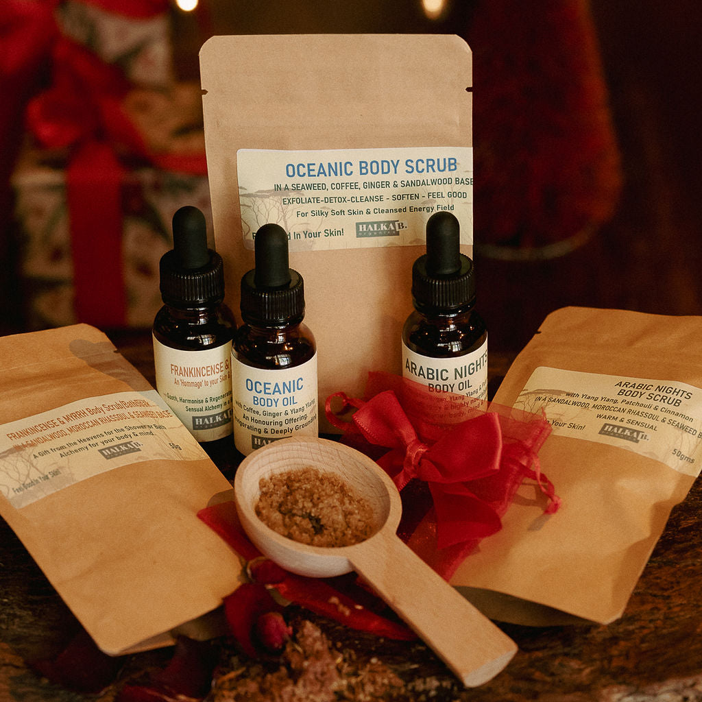 Body Silk Discovery Woody/Earthy TRIO Oceanic Coffee, Arabic Nights, Frankincense & Myrrh