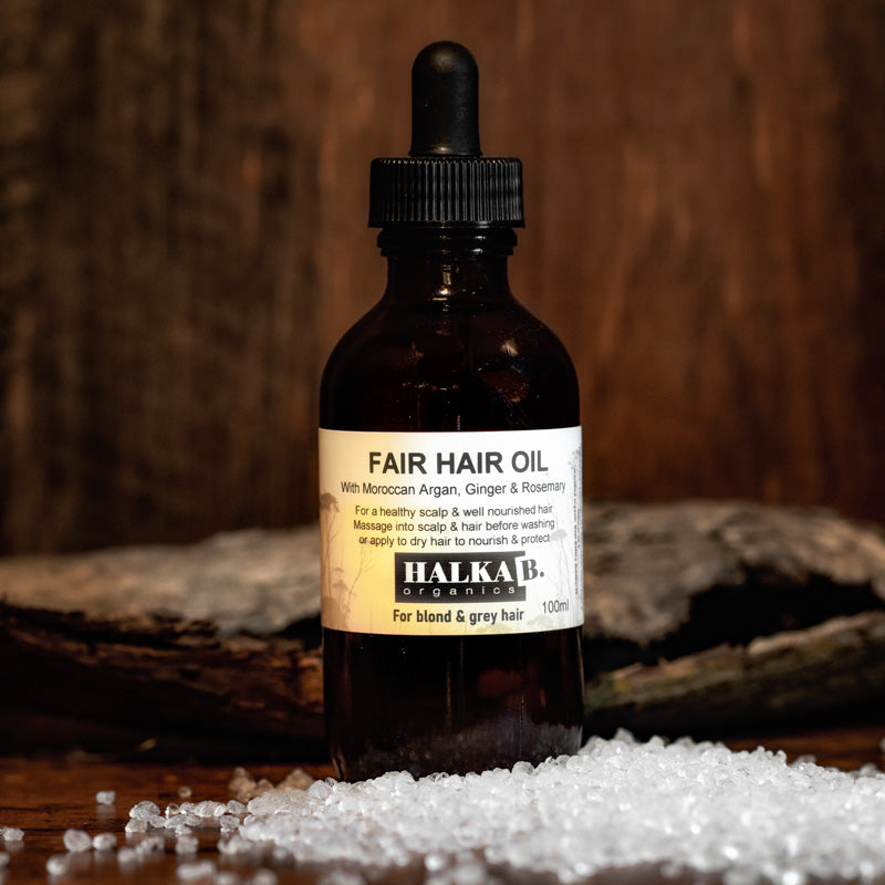 Strengthening Hair Oil for Fair Hair with Moroccan Argan, Ginger & Clary Sage