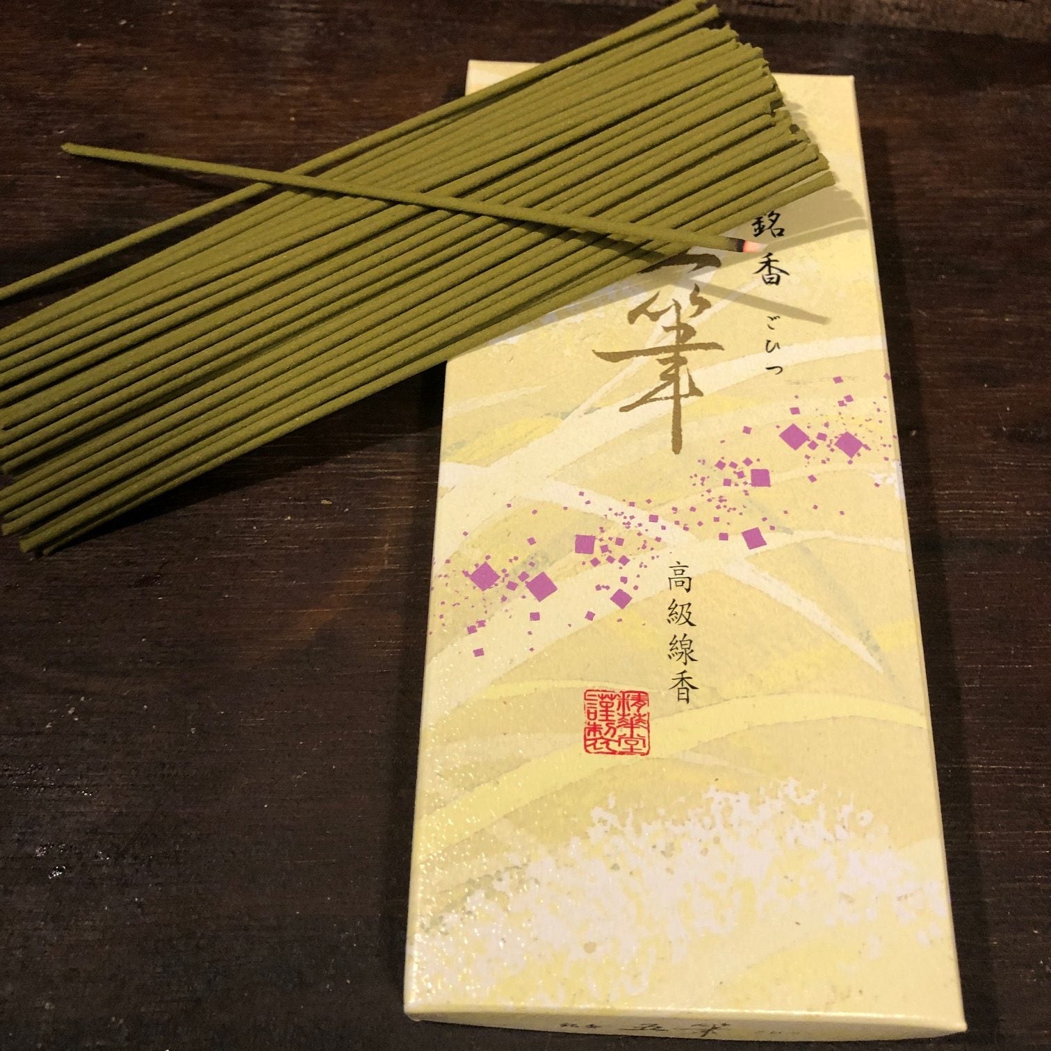 Gohitsu Five Brushstrokes Natural Japanese Incense Sticks