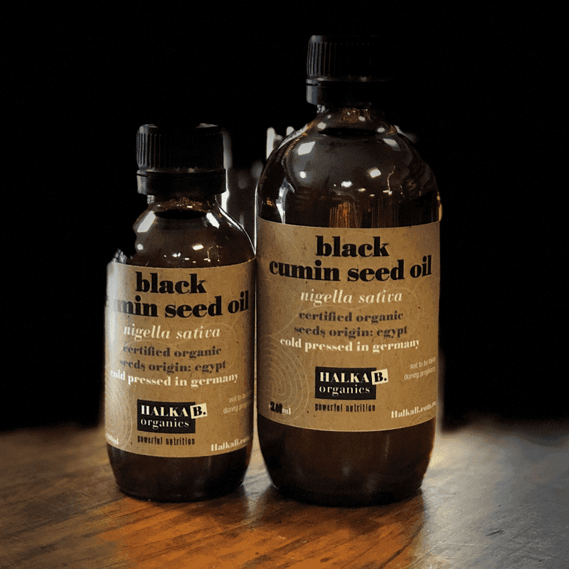Certified Organic Black Cumin Seed Oil Nigella Sativa