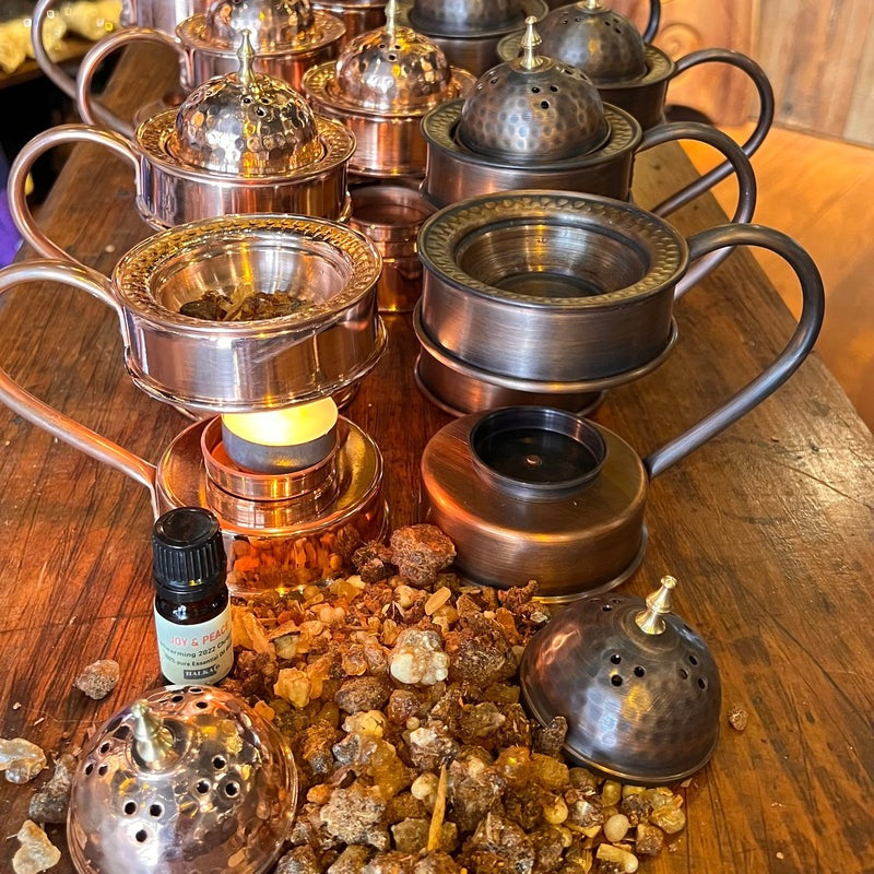 Copper Frankincense, Bakhoor & Essential Oil Burner